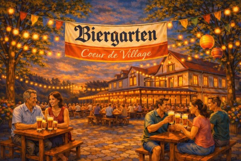 Biergarten de l’été au Coeur de Village